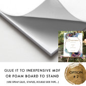 Chic Bienvenue Celestial Wedding Sign Poster