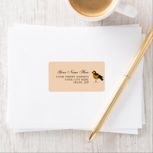 Chic Bird Mark Address Labels für Umschläge Adressaufkleber