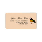 Chic Bird Mark Address Labels für Umschläge Adressaufkleber (Vorne)