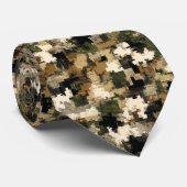 Chic Birthday Gifts For Dad Camo Print  Krawatte (Gerollt)
