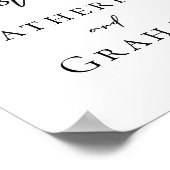 Chic Bitte unterschreiben Sie unser Gästebuchposte Poster (Ecke)