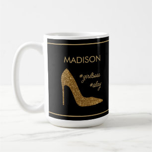 Chic Black and Gold Tasse