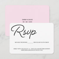 Chic Black and Pink UAWG wedding vorbehaltener Pla