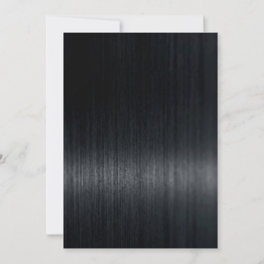 Chic Black and Red Silber Glitzer Tropfen Weihnach Einladung (Rückseite)