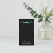 Chic Black and Silver Glitzer Earring Display Visitenkarte (Stehend Vorderseite)
