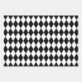 Chic Black and White Bonjour Geschenkpapier Set (Vorderseite 2)