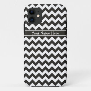 Chic Black and White Chevrons Muster Case-Mate iPhone Hülle