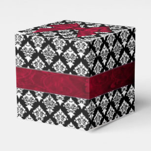 Chic Black and White Damask Wedding Gefallen Gesch Geschenkschachtel