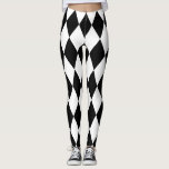 Chic Black and White Harlequin Diamond  Leggings<br><div class="desc">Diese Leggings sind in Schwarz-Weiß gehalten und eignen sich hervorragend zum Tragen in der Stadt oder für Kostüme-Partys. Wir hatten Spaß,  sie zu erschaffen. Viel Spaß!</div>