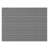 Chic Black and White Modern Pattern Tischdecke (Vorderseite (Horizontal))