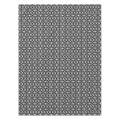 Chic Black and White Modern Pattern Tischdecke (Vorderseite)