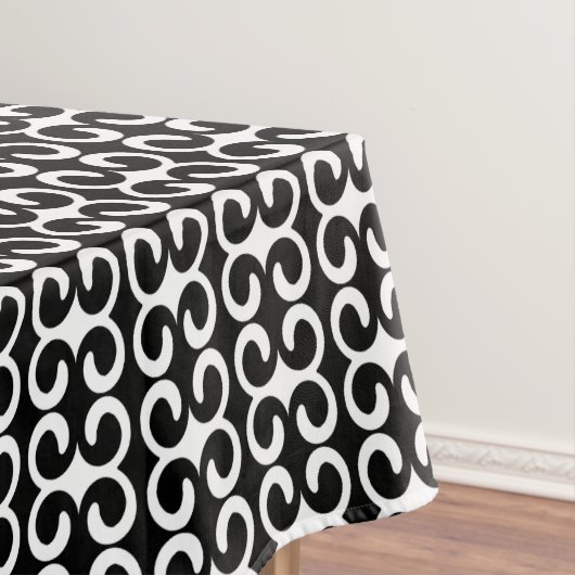 Chic Black and White Modern Pattern Tischdecke (Beispiel)
