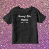 Chic Black and White Mommy's Little Princess Kleinkind T-shirt