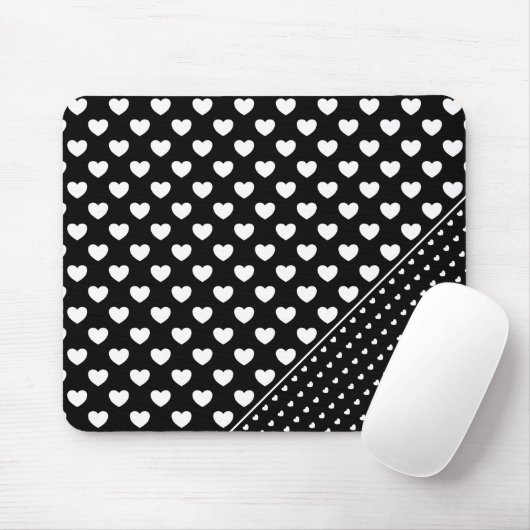 Chic Black and White Mousepad (Mit Mouse)