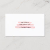 Chic Black and White Polka Dots Visitenkarte (Rückseite)