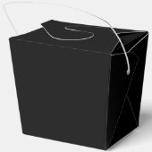 Chic Black Bridal Shower Personalized Fortune Geschenkschachtel (Rückseite)