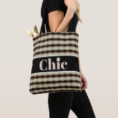 Chic Black Brown & Beige Stricktasche Tasche (Von Nahem)