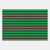 Chic Black Christmas Wrapping Paper Sheets Geschenkpapier Set (Vorderseite 2)