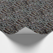 Chic Black Diamond Chrystal Abstrakte Muster Gesch Geschenkpapier (Ecke)