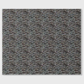 Chic Black Diamond Chrystal Abstrakte Muster Gesch Geschenkpapier (Flach)