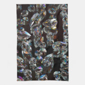 Chic Black Diamond Chrystal Abstrakte Muster Gesch Handtuch (Vertikal)