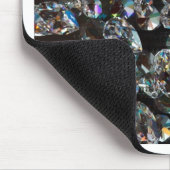 Chic Black Diamond Chrystal Abstrakte Muster Gesch Mousepad (Ecke)
