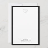 Chic Black Fotografy Premade Brand Note Card (Rückseite)