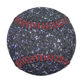 Chic Black Glitzer Sparkle Baseball (Vorderseite)