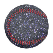 Chic Black Glitzer Sparkle Baseball (Vorderseite Links)