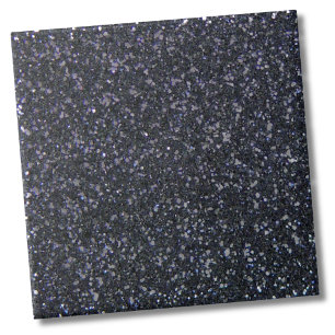 Chic Black Glitzer Sparkle Fliese