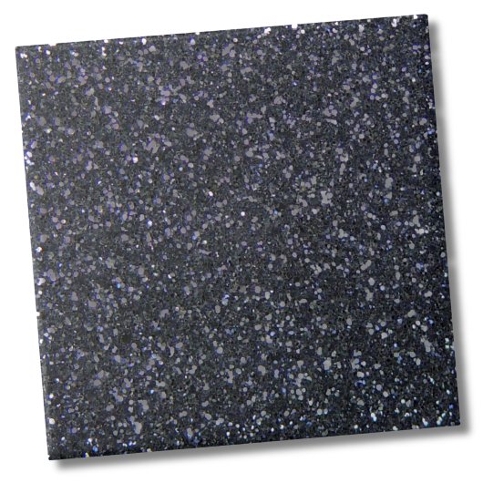 Chic Black Glitzer Sparkle Fliese