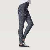 Chic Black Glitzer Sparkle Leggings (Rechts)