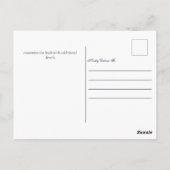 Chic Black Gold Agate Bar Mitzvah Party Einladung Postkarte (Rückseite)