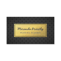 Chic Black & Gold Imitate Gold Foil Dunkle Metallg