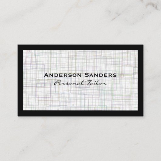 Chic Black Gold Modernes Design Muster Visitenkarte (Vorderseite)