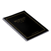 Chic Black Gold Real Estate Notebook Notizblock (Rechte Seite)