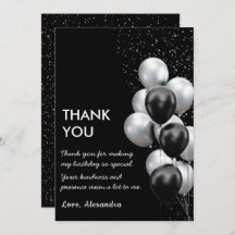Chic Black Gray Balloon