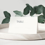 Chic Black & Ivory Tischnummer Place Escort Card Platzkarte