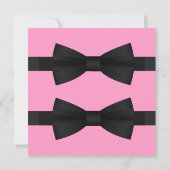 Chic Black Krawatte Gay Wedding Save the Date (Rückseite)