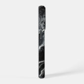 Chic Black Marble Personalisiert iPhone Case Hülle (Rechte Seite)
