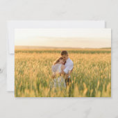 Chic Black Minimalistisch Modern Foto White Script Save The Date (Rückseite)
