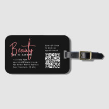 Chic Black Pink Beauty Beruflich QR Code