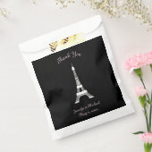 Chic Black Pink White French Style Eiffelturm Geschenktütchen (Versiegelt)