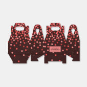 Chic Black Red Confetti Vielen Dank Geschenkschachtel (Ungefaltet)