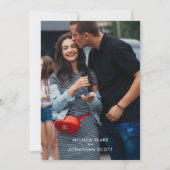 Chic Black & Rote Rose Template Hochzeit Einladung (Rückseite)