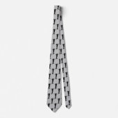 Chic Black Sports Silhouette Neck Tie Krawatte (Vorderseite)