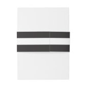 Chic Black Stripes Einladungsbanderole (Rückseitenbeispiel)