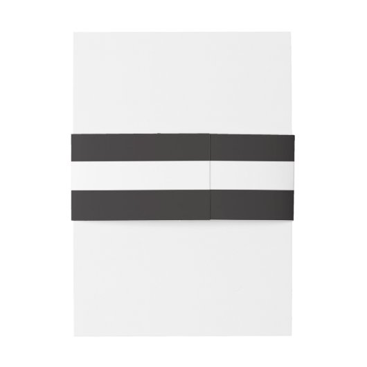 Chic Black Stripes Einladungsbanderole (Rückseitenbeispiel)