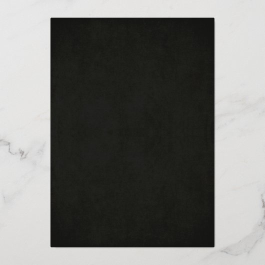 Chic Black Sweet 16 Gold Confetti Foil Einladung (Rückseite)