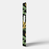 Chic Black Tropical Yellow Banana Leaf Muster Case-Mate iPhone Hülle (Rückseite / Rechts)